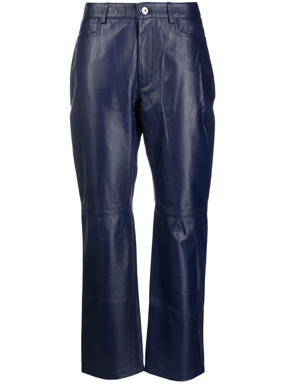 Pantaloni a gamba dritta in blu - donna