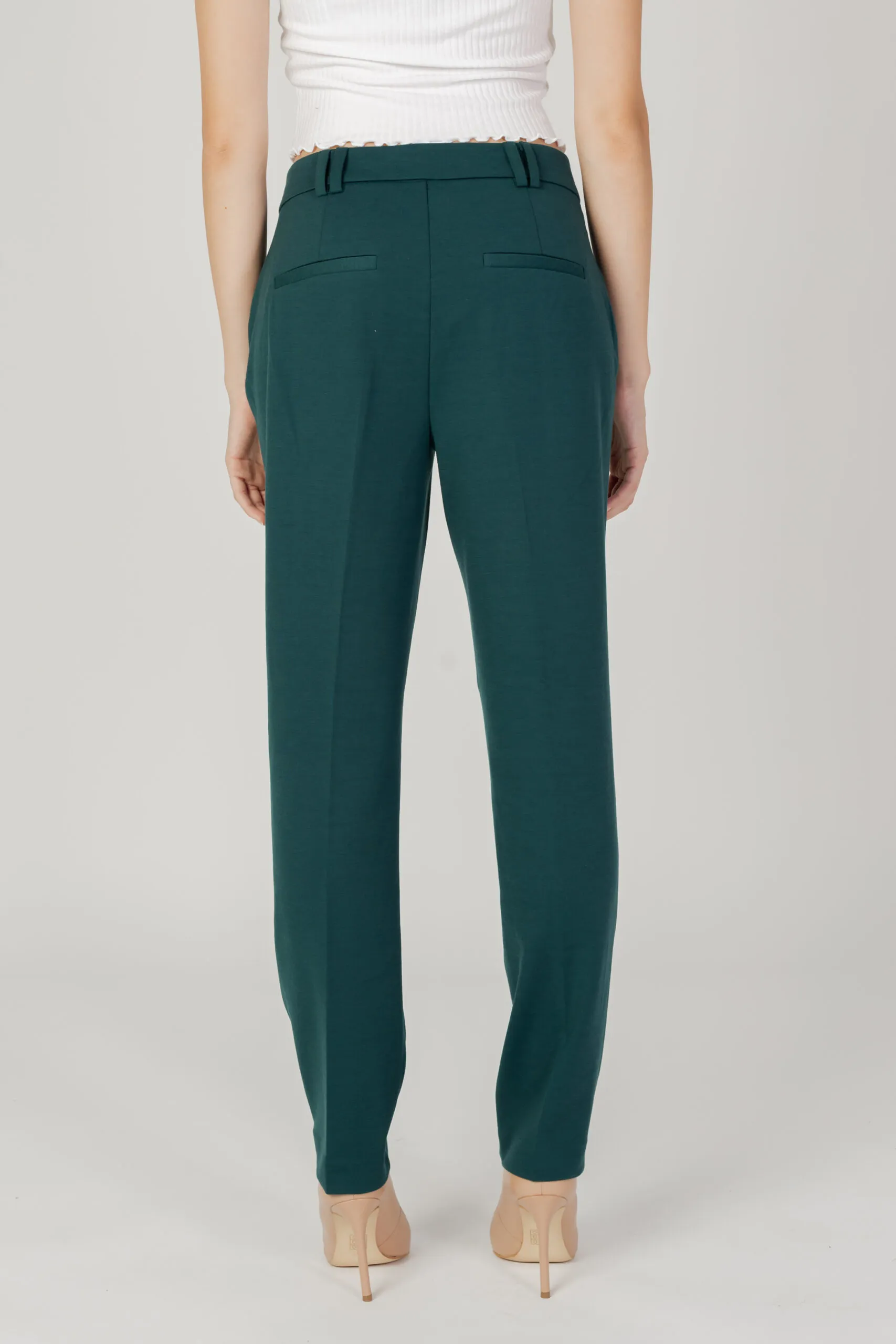 Pantaloni a sigaretta Only onlpeach mw cigarette ank pant tlr noos Verde