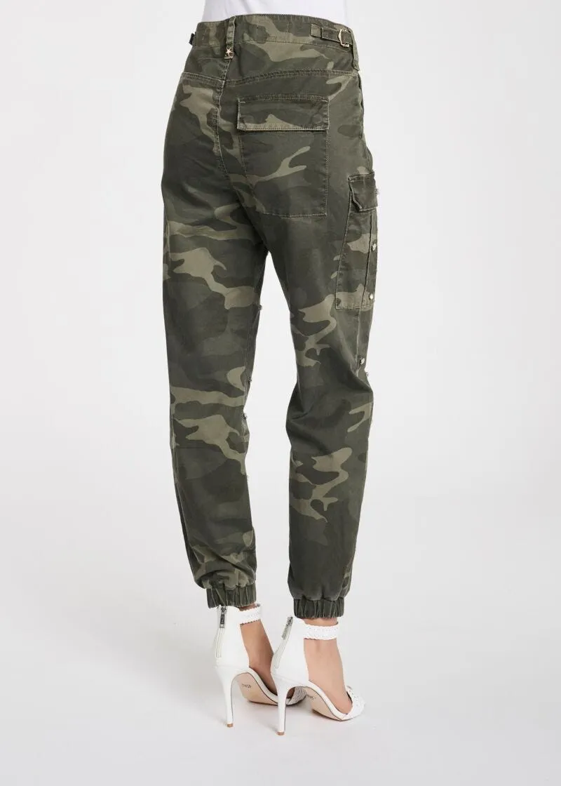 Pantaloni cargo camouflage