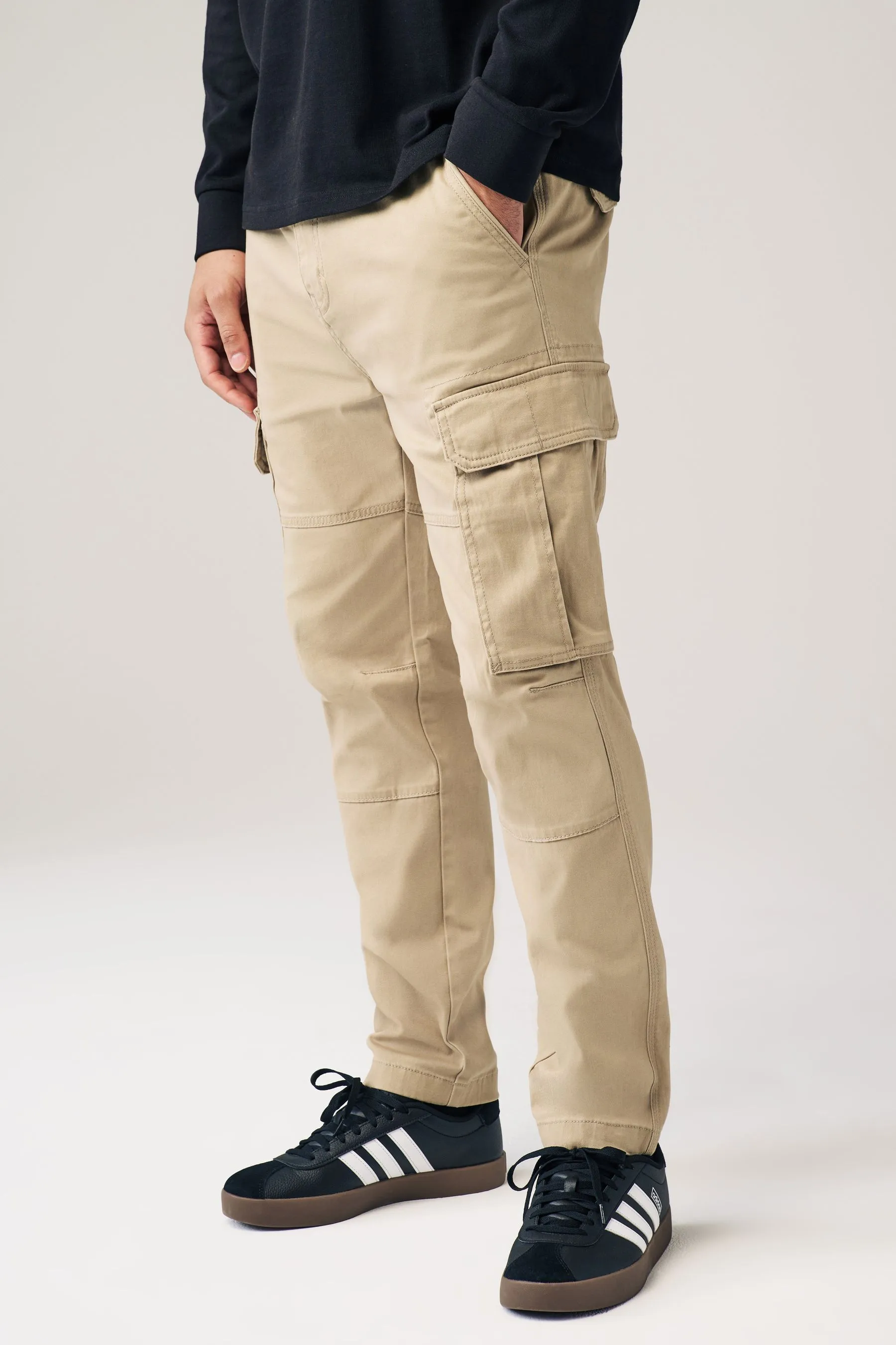 Pantaloni cargo in cotone Stretch    