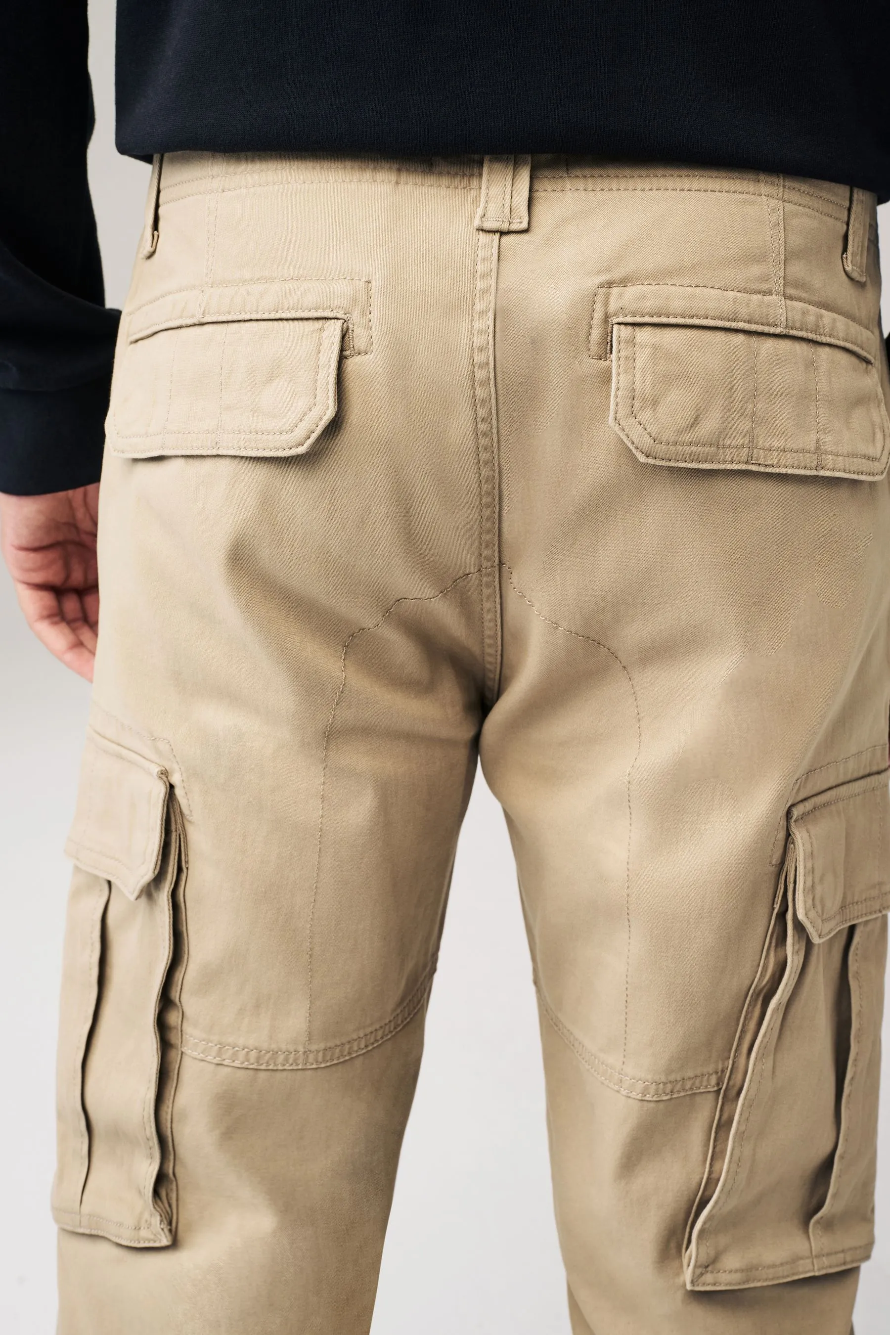 Pantaloni cargo in cotone Stretch    