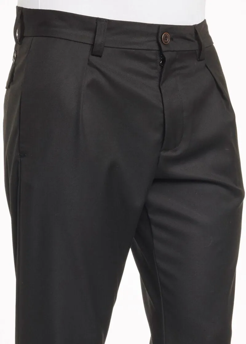 Pantaloni chino con pinces