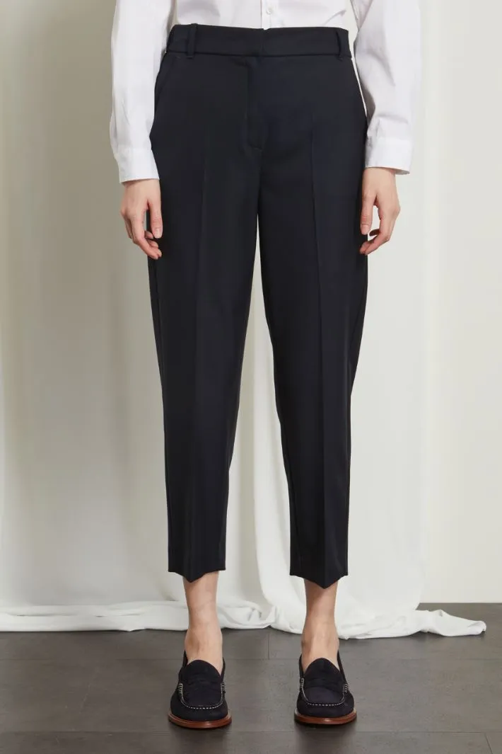 Pantaloni con elastico in vita