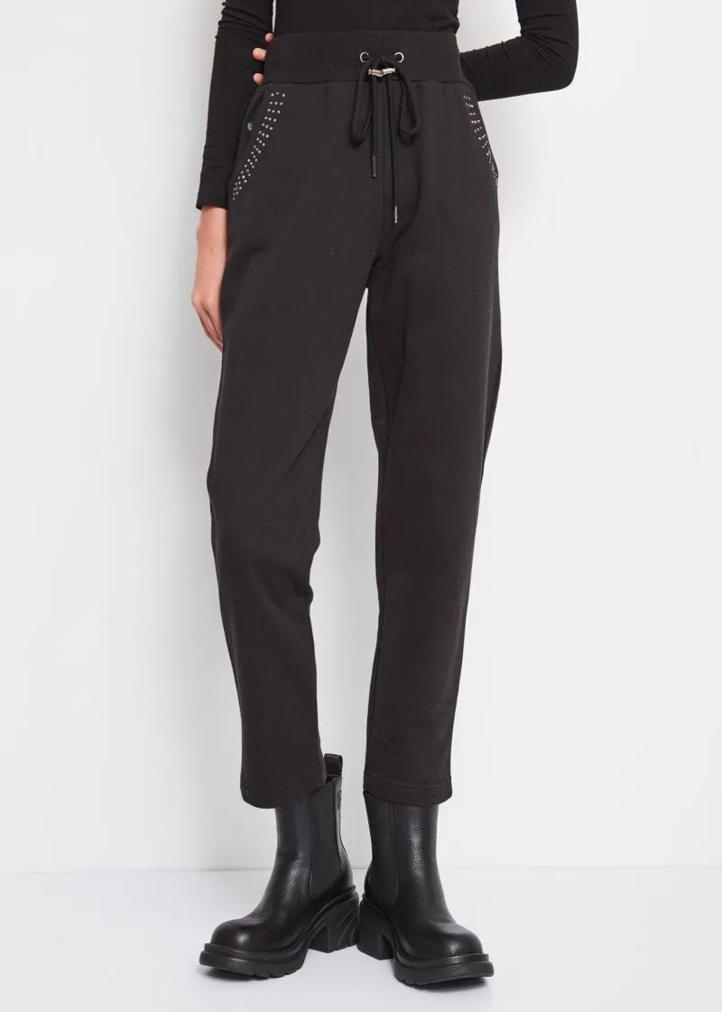 Pantaloni con strass