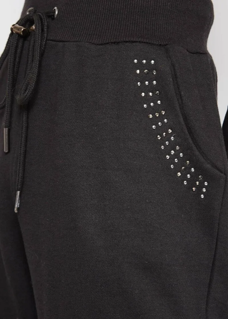 Pantaloni con strass