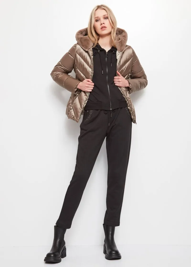 Pantaloni con strass