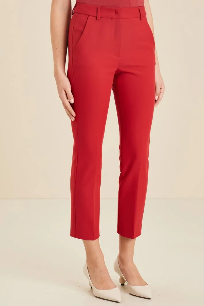 Pantaloni in tela di viscosa
