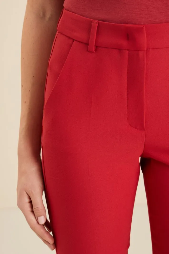 Pantaloni in tela di viscosa