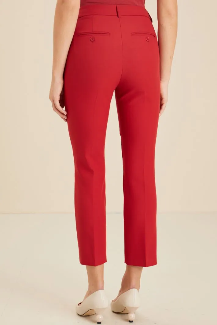 Pantaloni in tela di viscosa