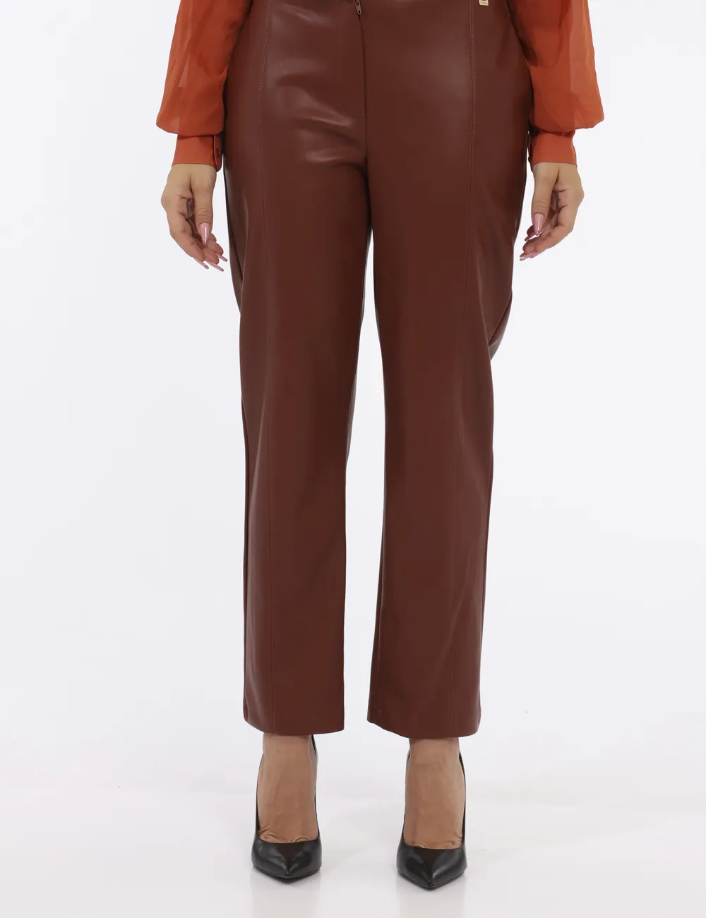 Pantaloni Manila Grace Marrone