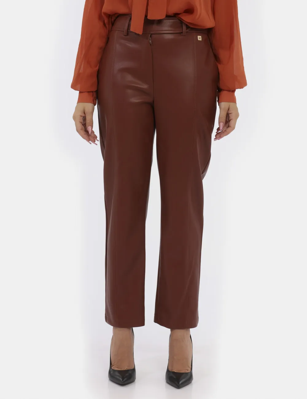 Pantaloni Manila Grace Marrone
