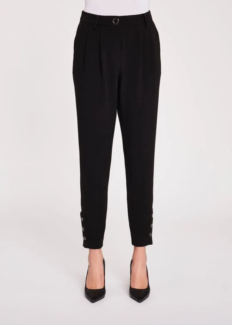 Pantaloni morbidi a vita alta