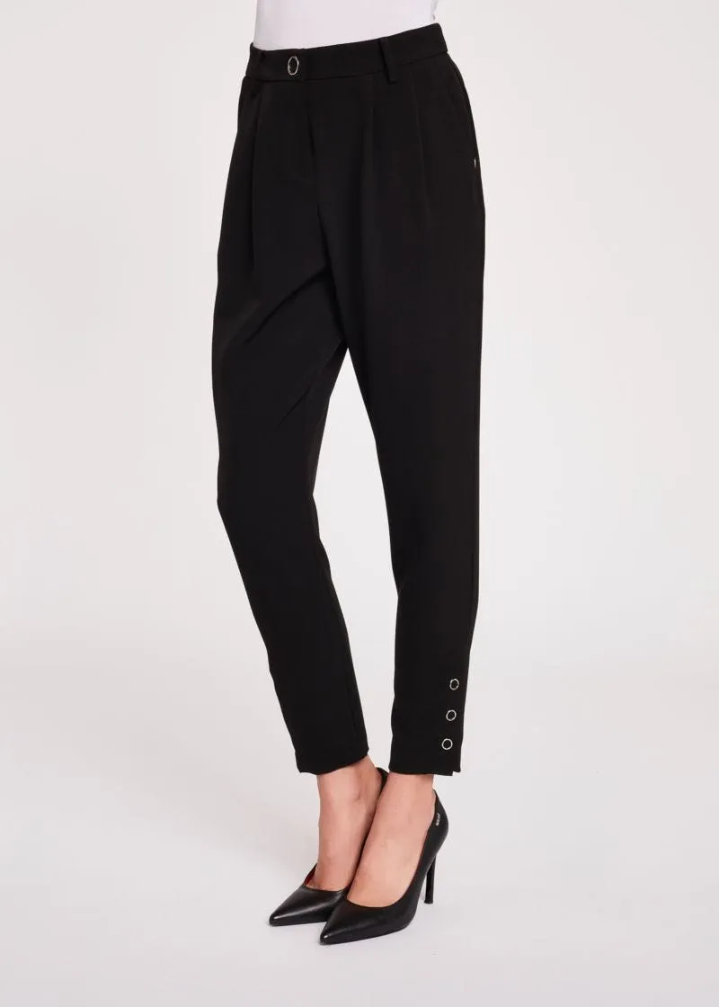 Pantaloni morbidi a vita alta