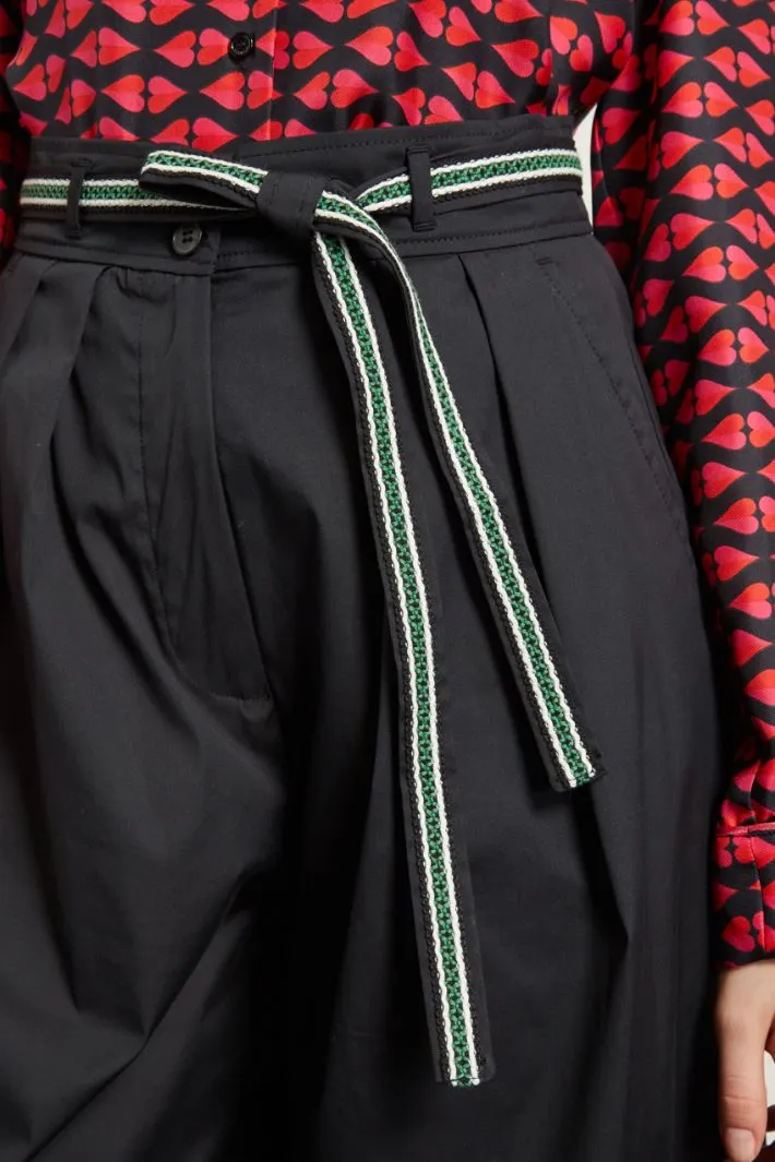 Pantaloni palazzo in cotone