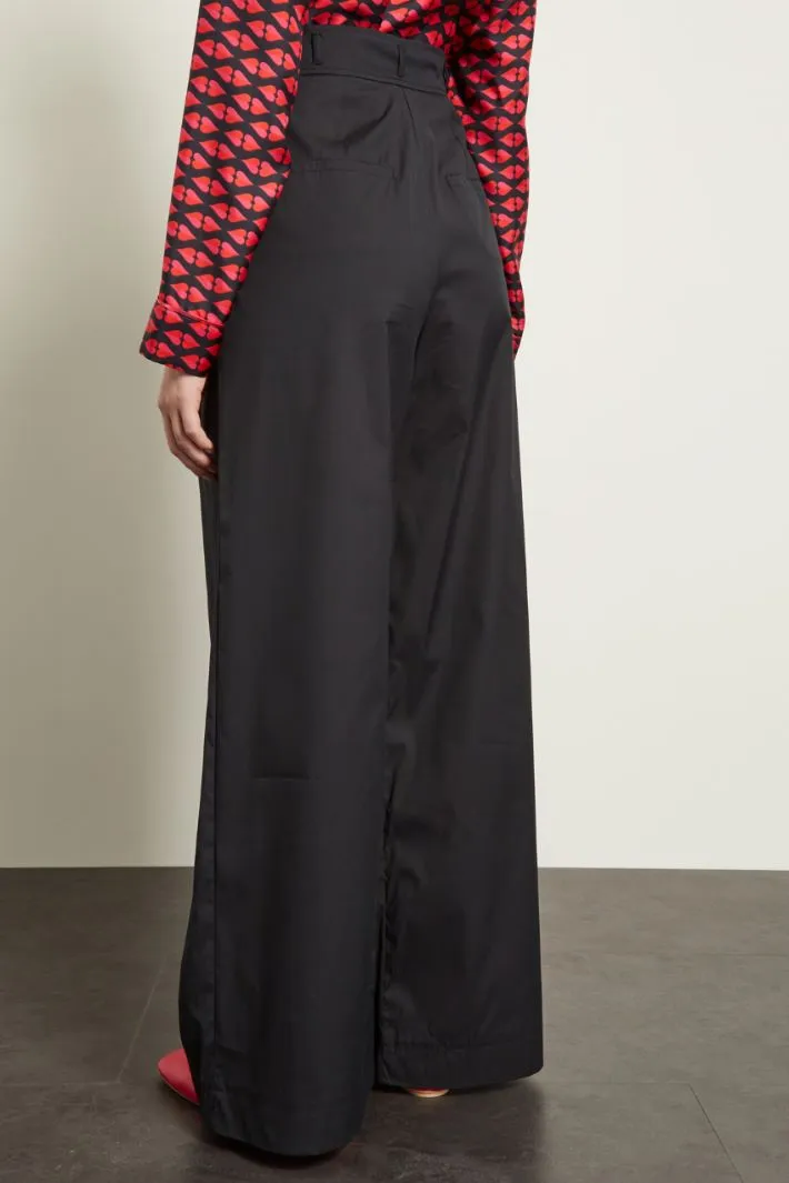 Pantaloni palazzo in cotone