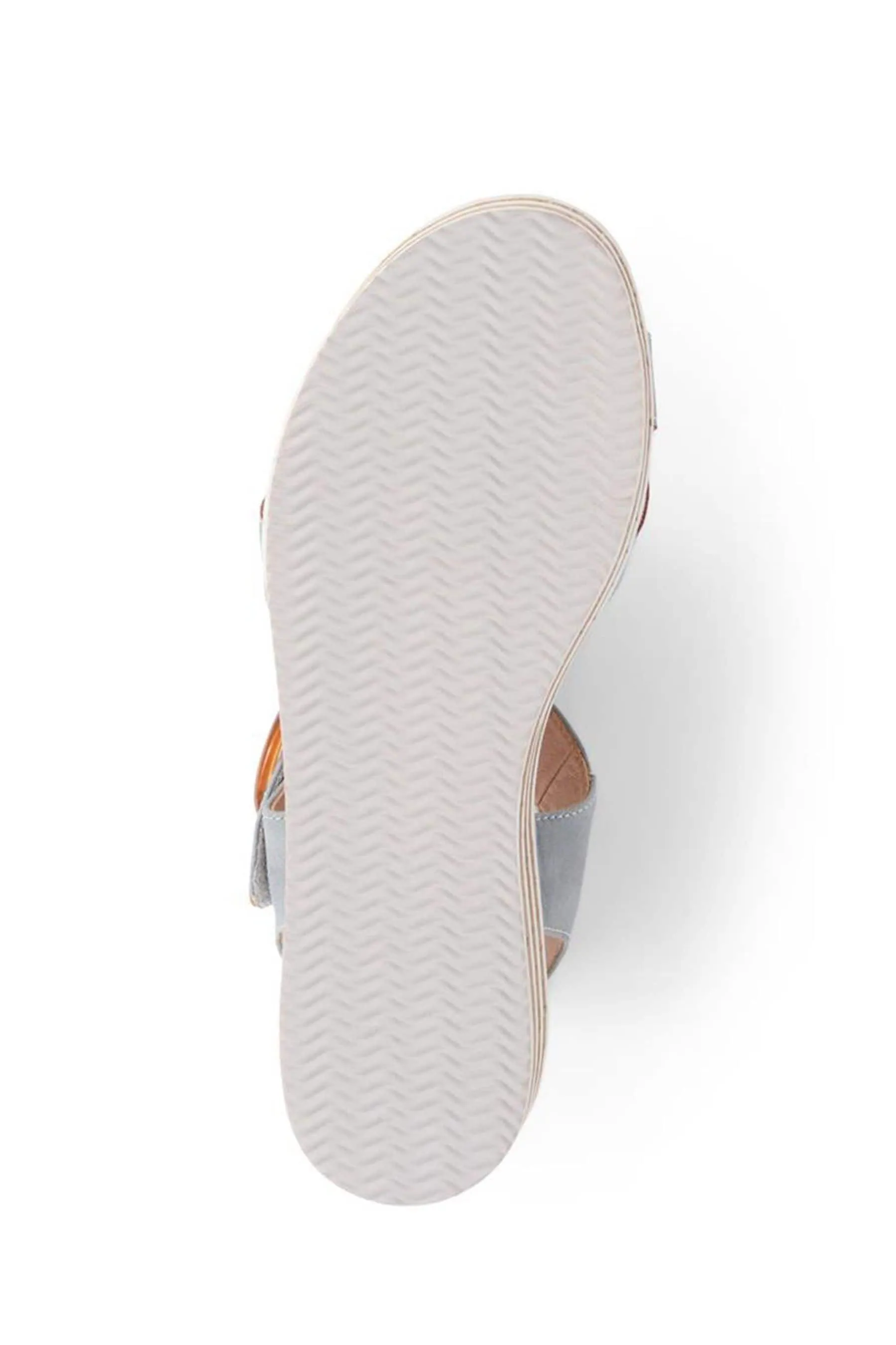 Pavers Blu - Sandali con zeppa e chiusura a mano