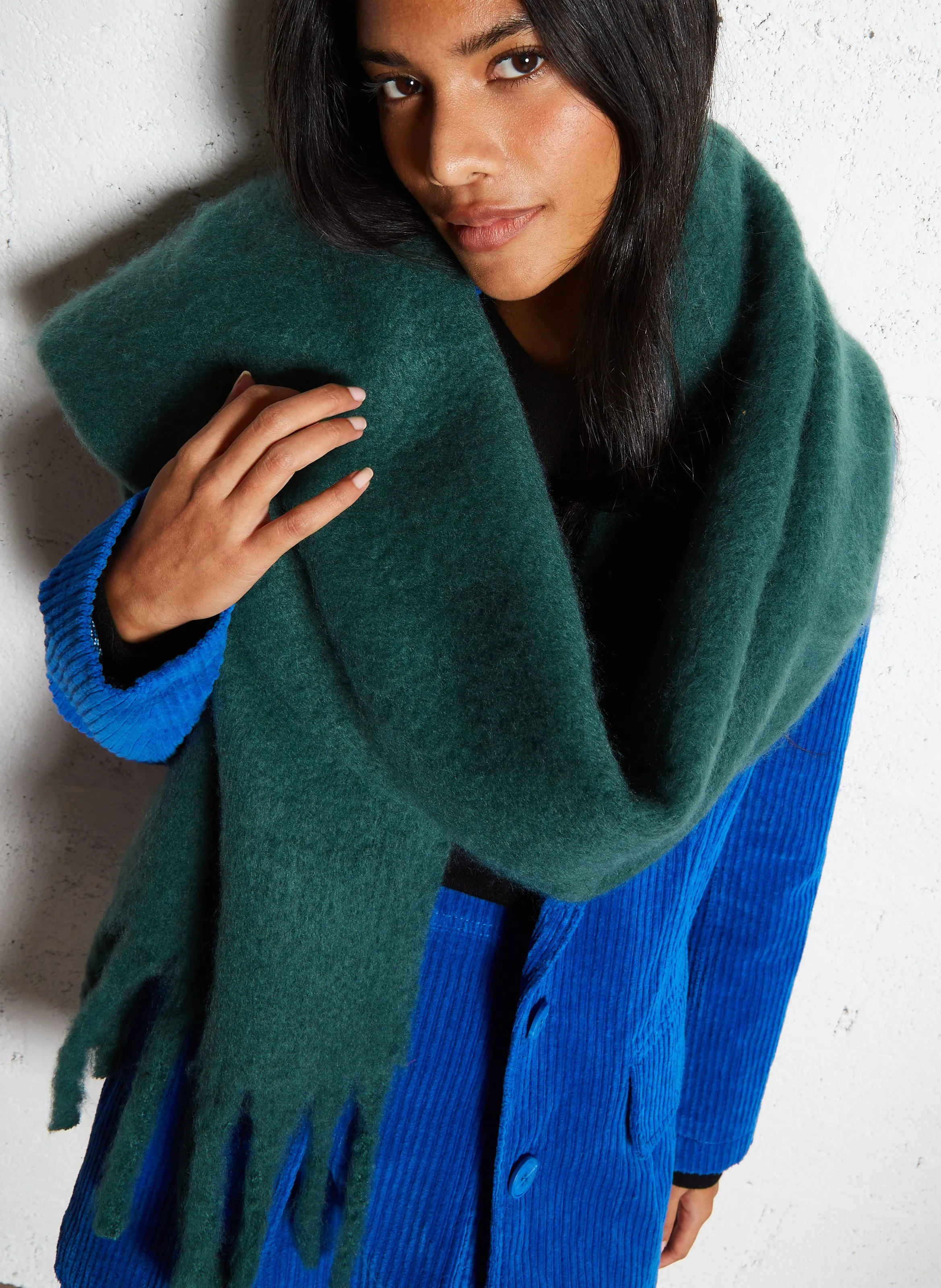  PIECES   NIKITA - Sciarpa lunga con frange | Verde