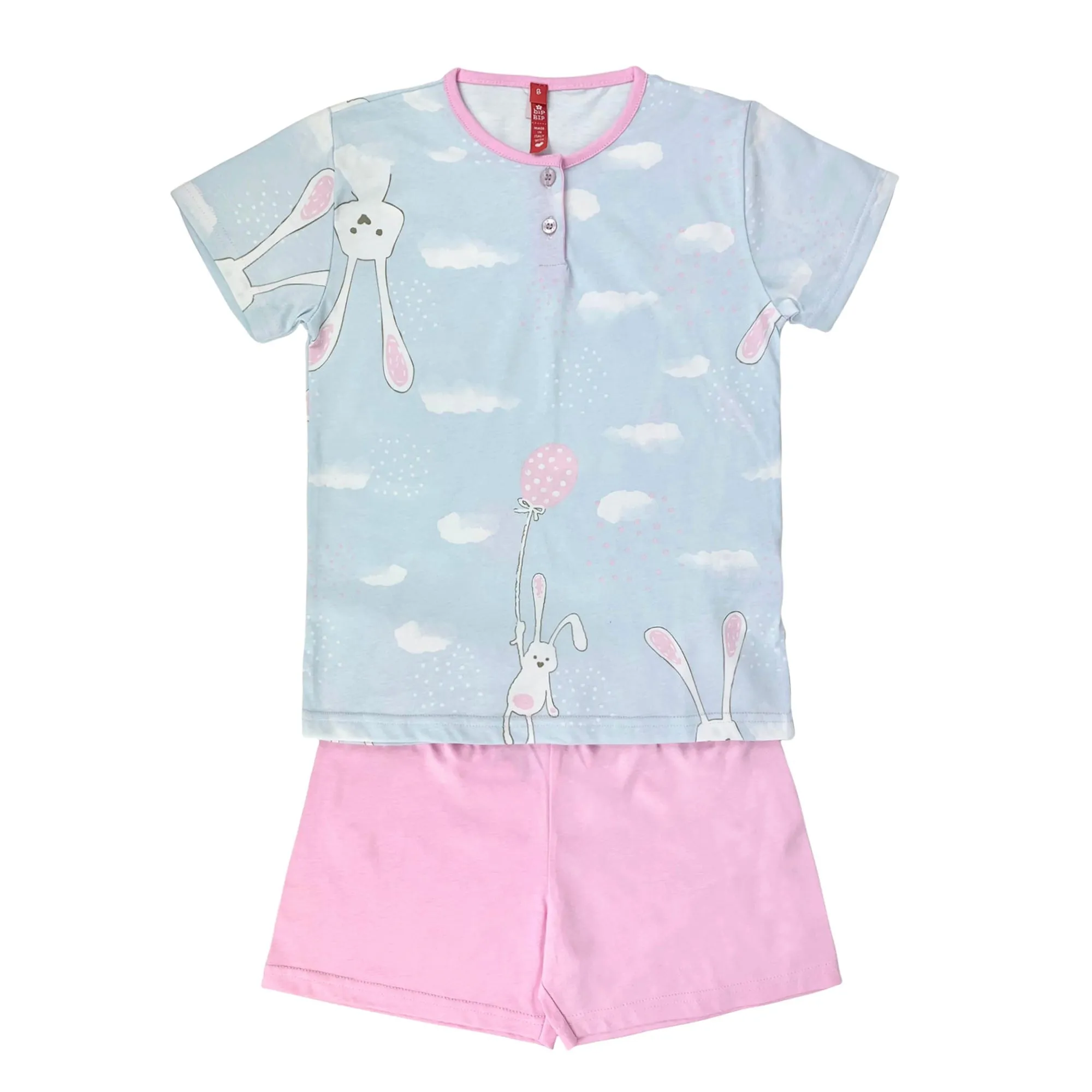 Pigiama bambina mezze maniche bip bip primavera estate in cotone 4178