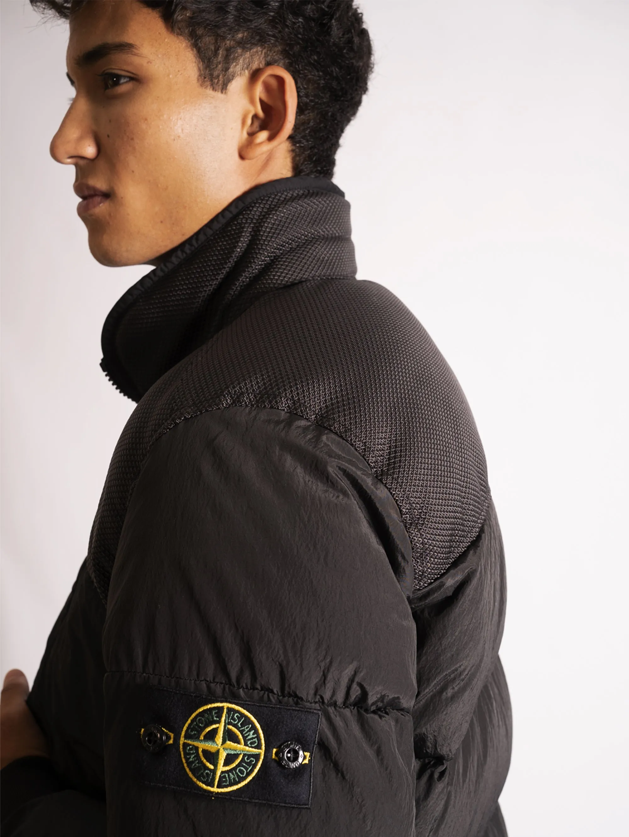 Piumino in Nylon Nero
