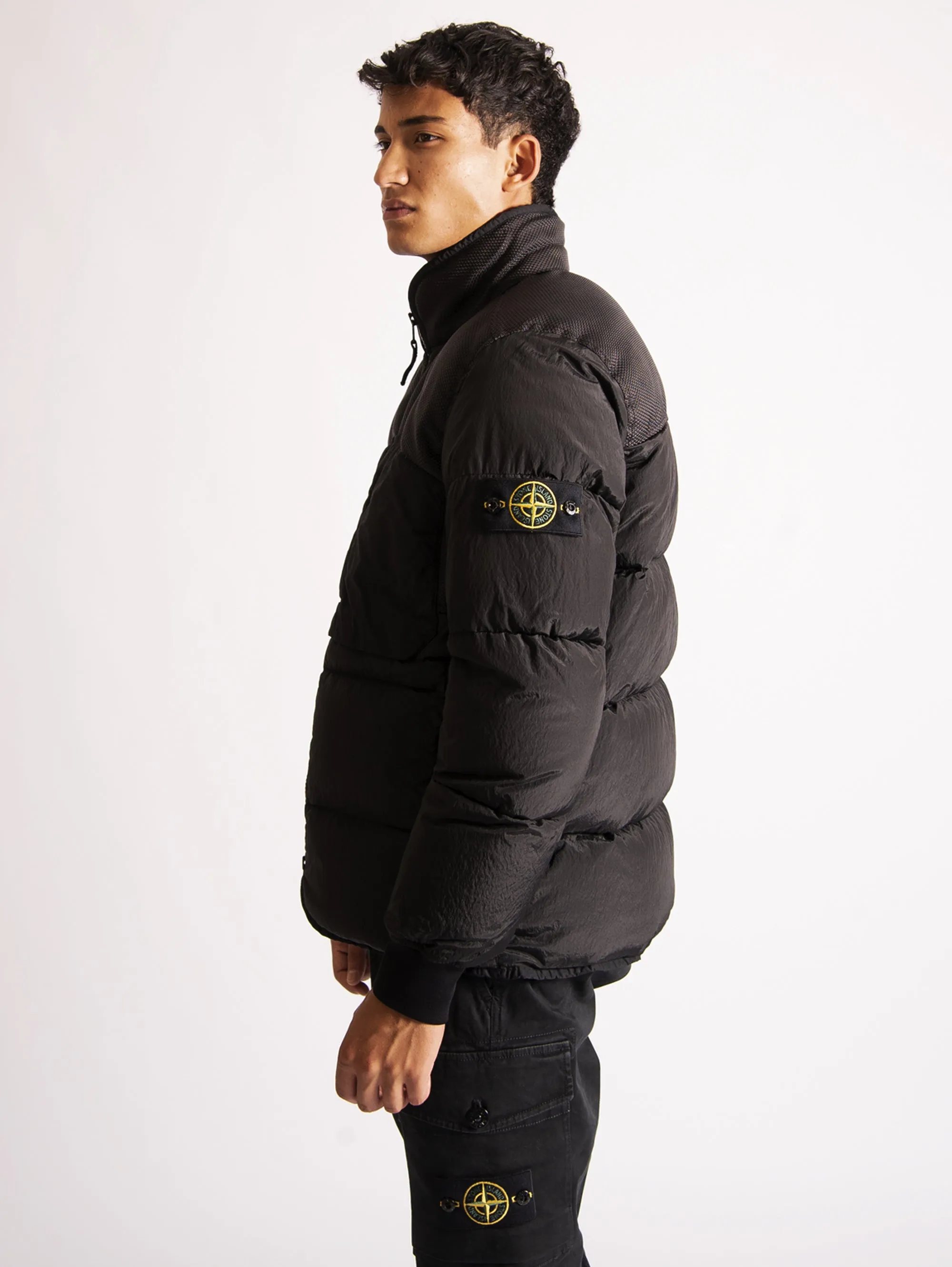 Piumino in Nylon Nero