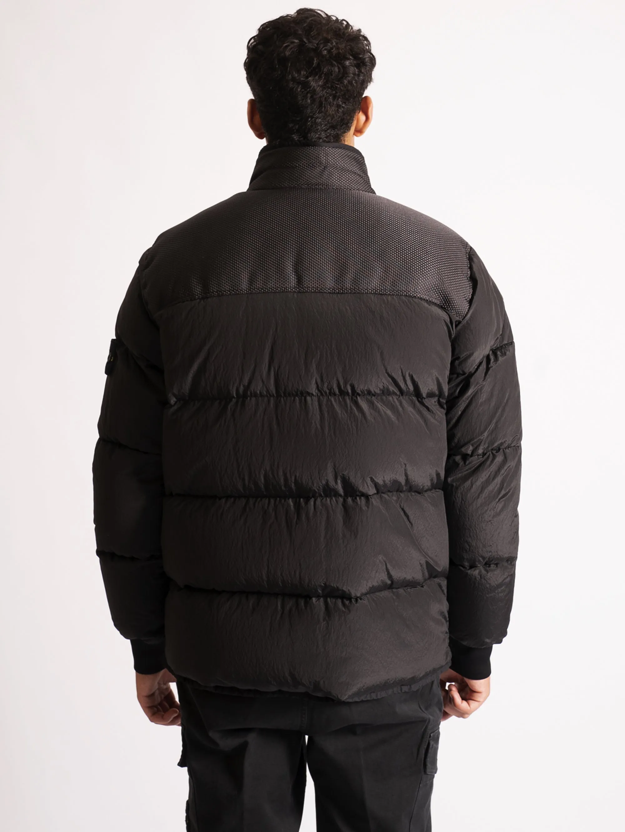 Piumino in Nylon Nero