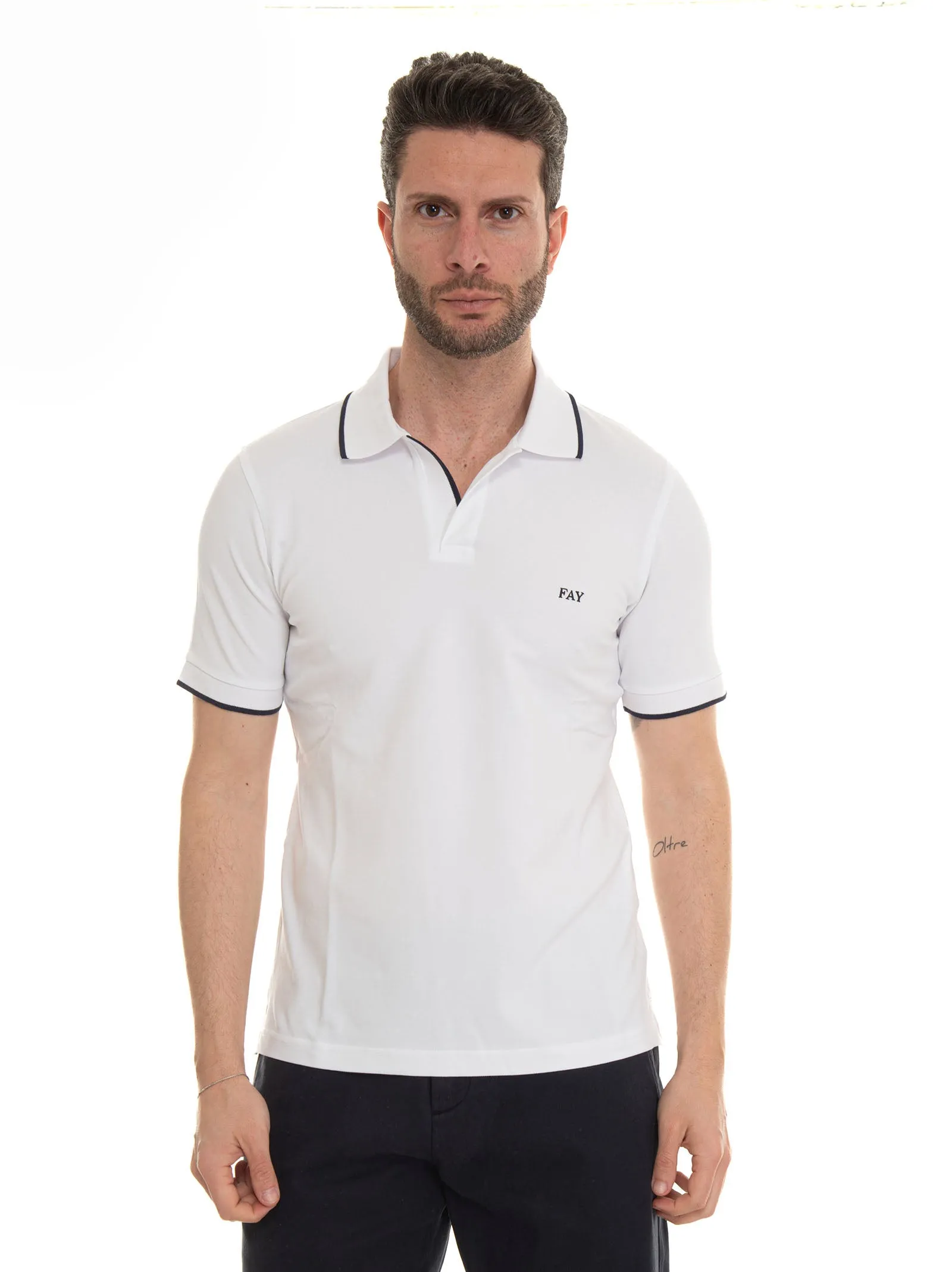 Polo manica corta Bianco Fay Uomo