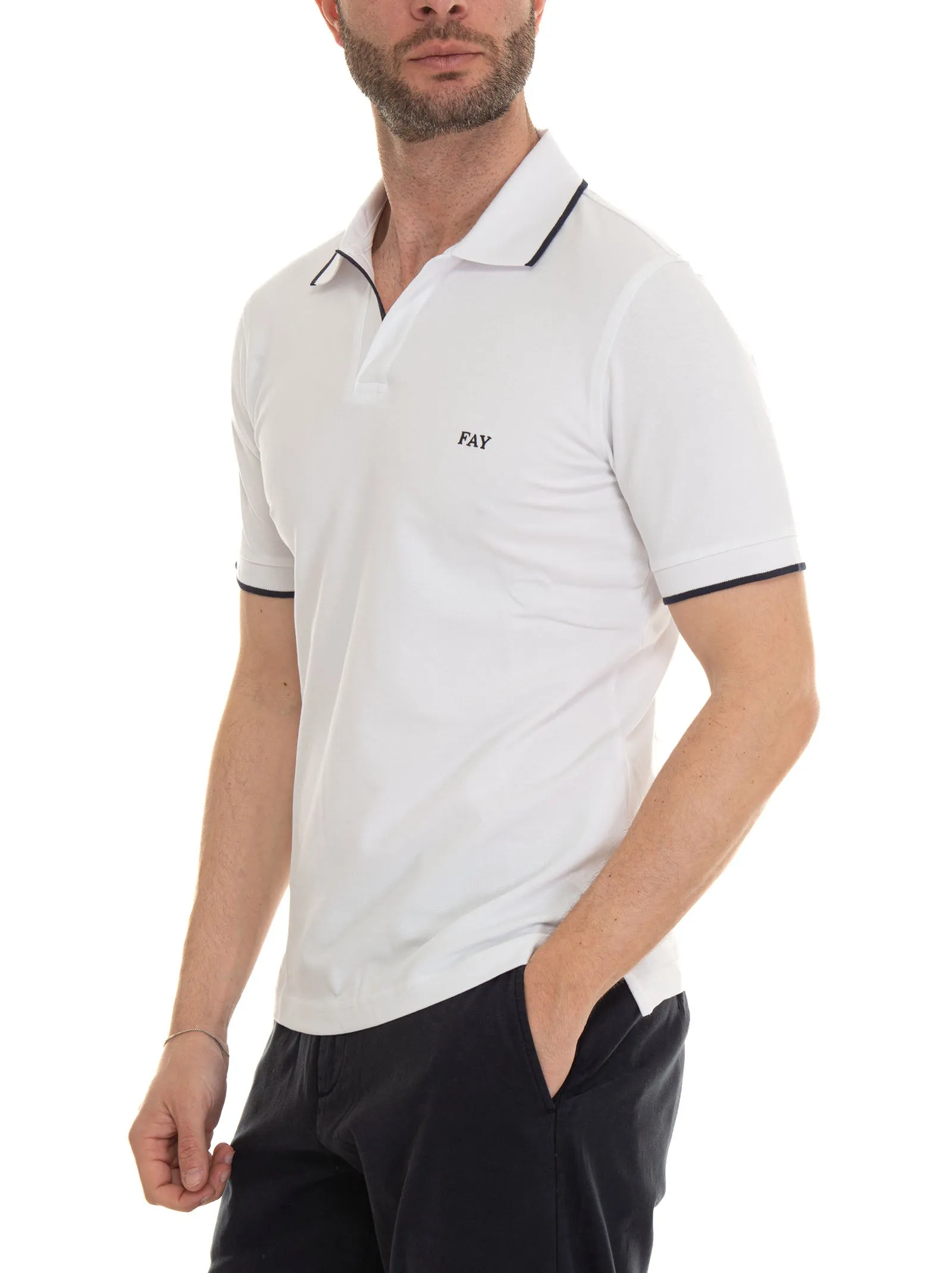 Polo manica corta Bianco Fay Uomo