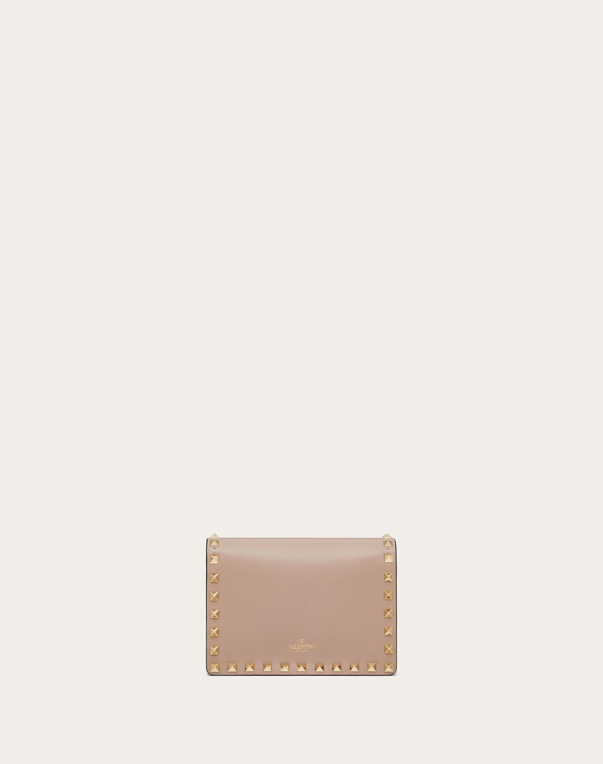 POUCH CON CATENA ROCKSTUD IN VITELLO
