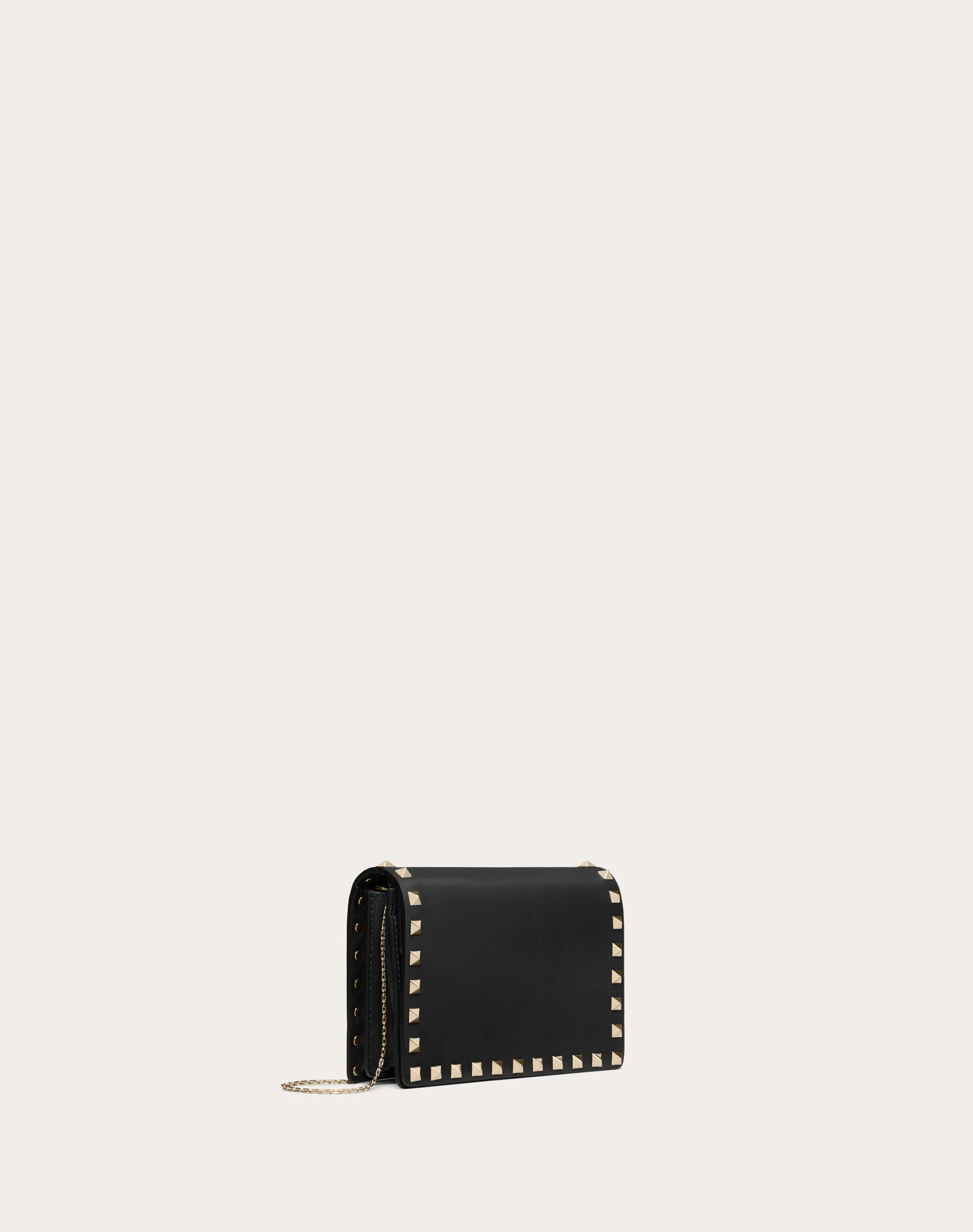 POUCH CON CATENA ROCKSTUD IN VITELLO