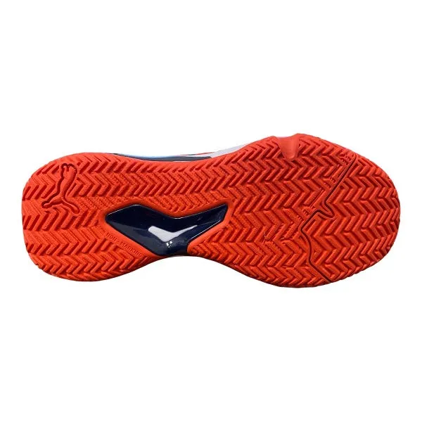 Puma scarpa da padel da uomo Solarcourt RCT 106948 01 rosso pomodoro-nero-bianco