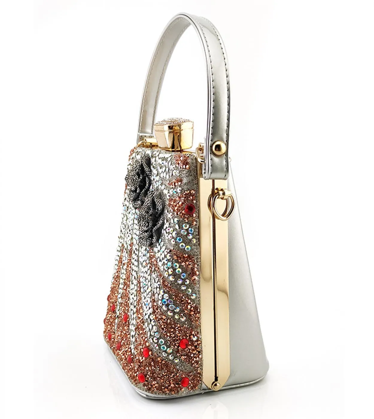 Qsgfc Scarpe Eleganti Italiane Color Pesca Per Borsa Da Donna Set Per Feste E Matrimoni Cristal Piastrelle Di Alta Qualità Trapa