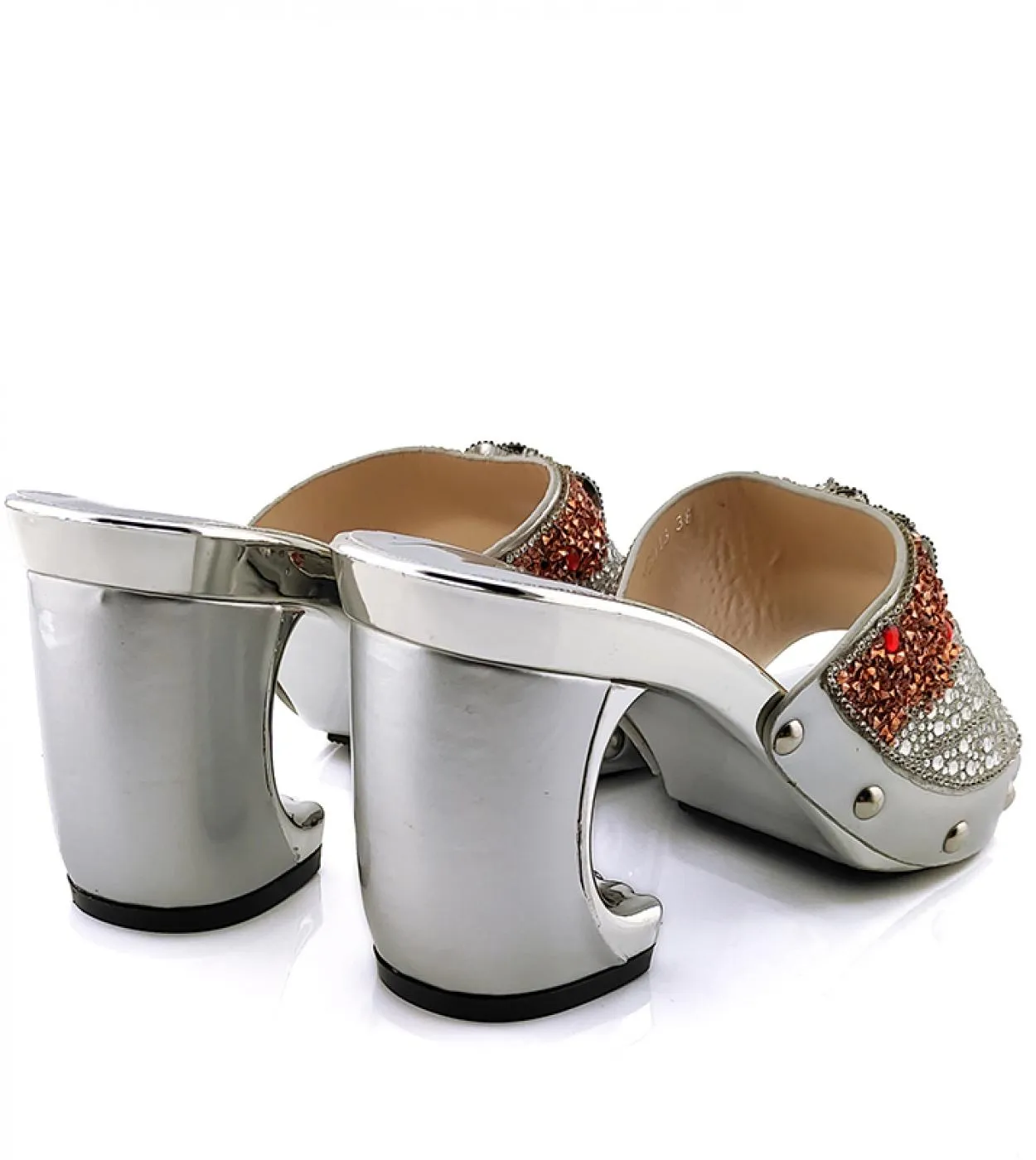 Qsgfc Scarpe Eleganti Italiane Color Pesca Per Borsa Da Donna Set Per Feste E Matrimoni Cristal Piastrelle Di Alta Qualità Trapa