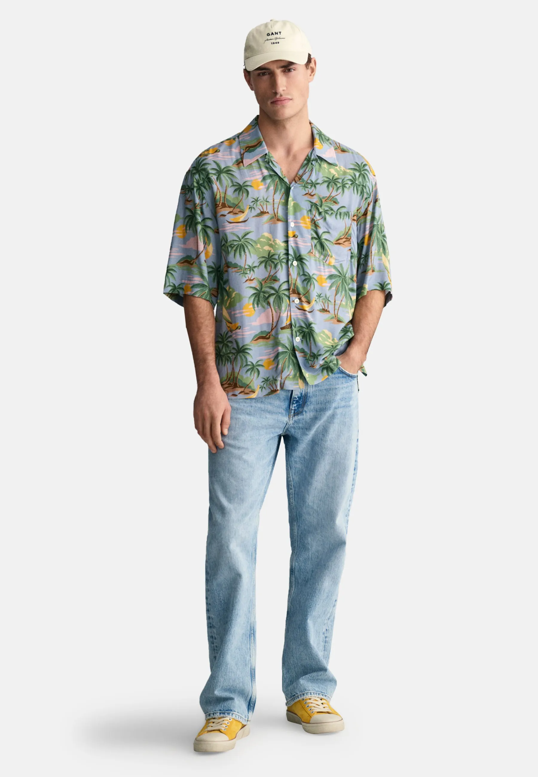 RELAXED FIT HAWAIIAN SHORT SLEEVE  - Camicia