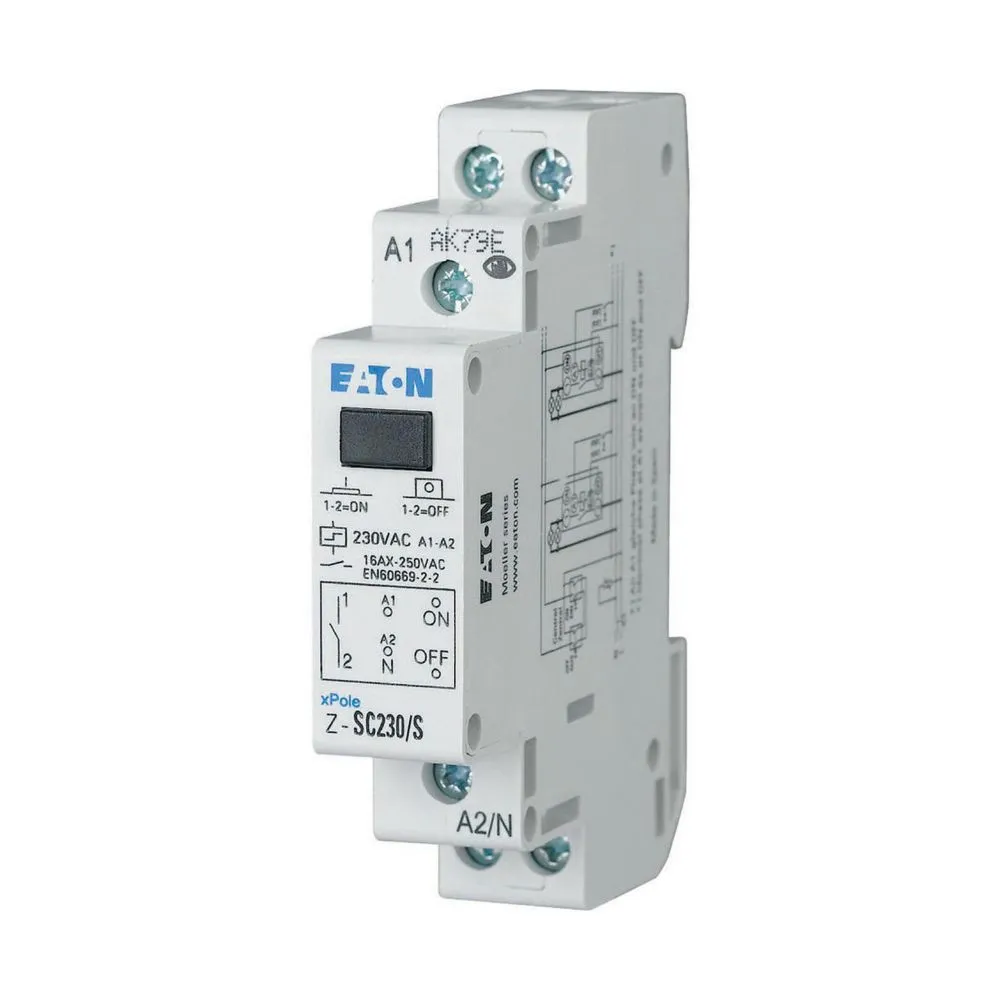 Relè a impulsi Eaton, 3PST, bobina 240V ca, Guida DIN