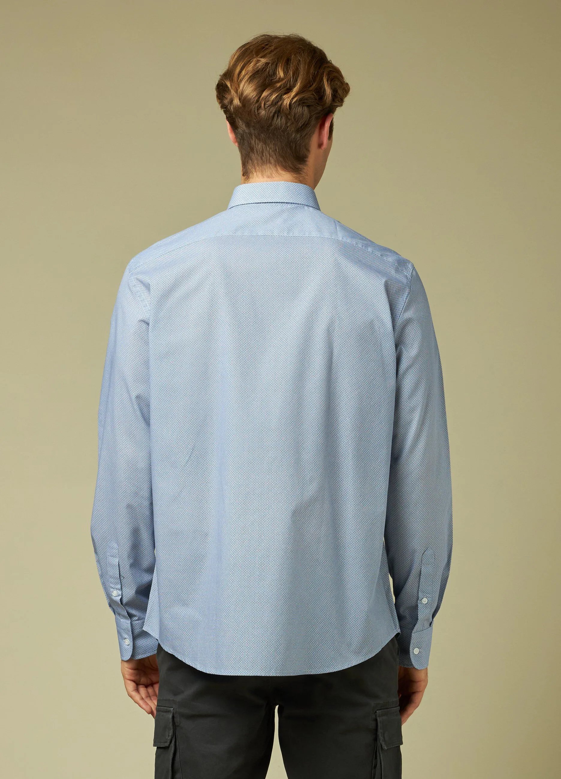 RUMFORD  Camicia micro fantasia uomo