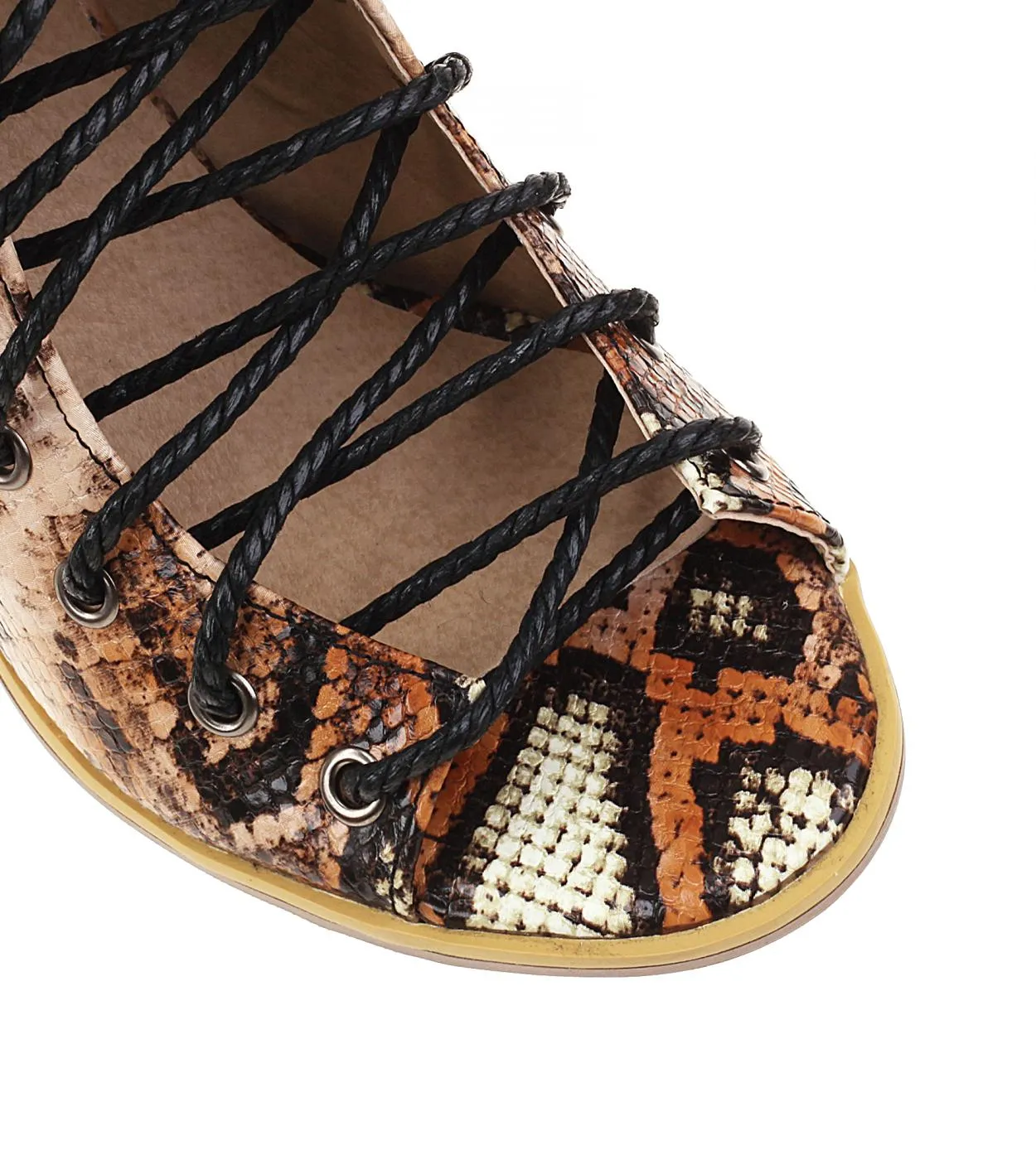 Sandali da donna eleganti Tacchi altissimi Scarpe estive per donna 2023 Zeppe in pelle Tacco Sandali femminili Scarpe da donna