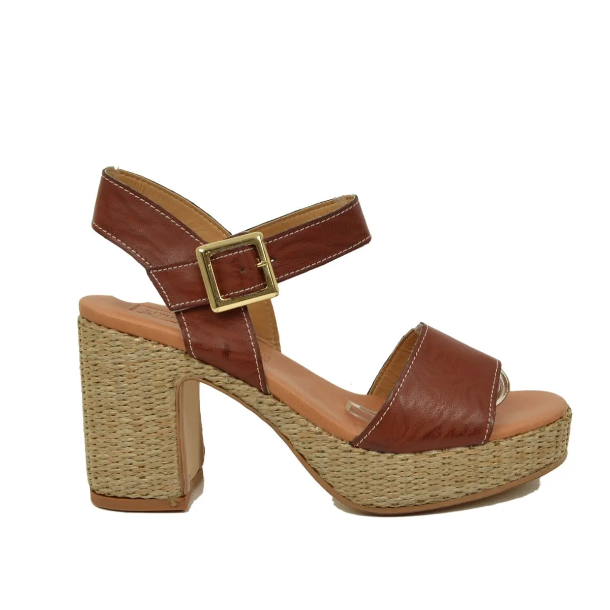 Sandali Donna con Cinturino Testa di Moro Made in Italy