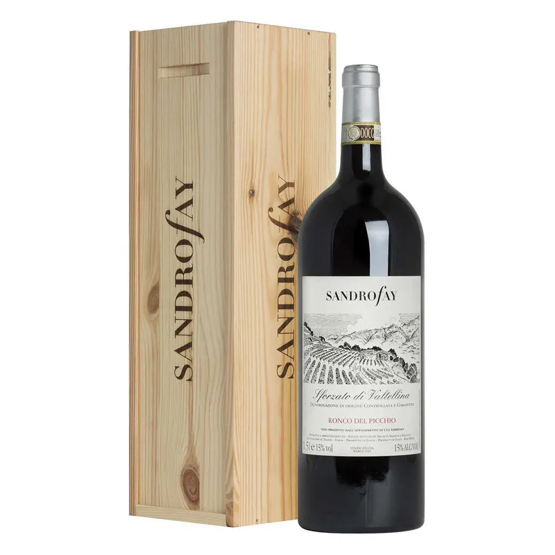 Sandro Fay 1 bottiglia Magnum con cassa in legno - 