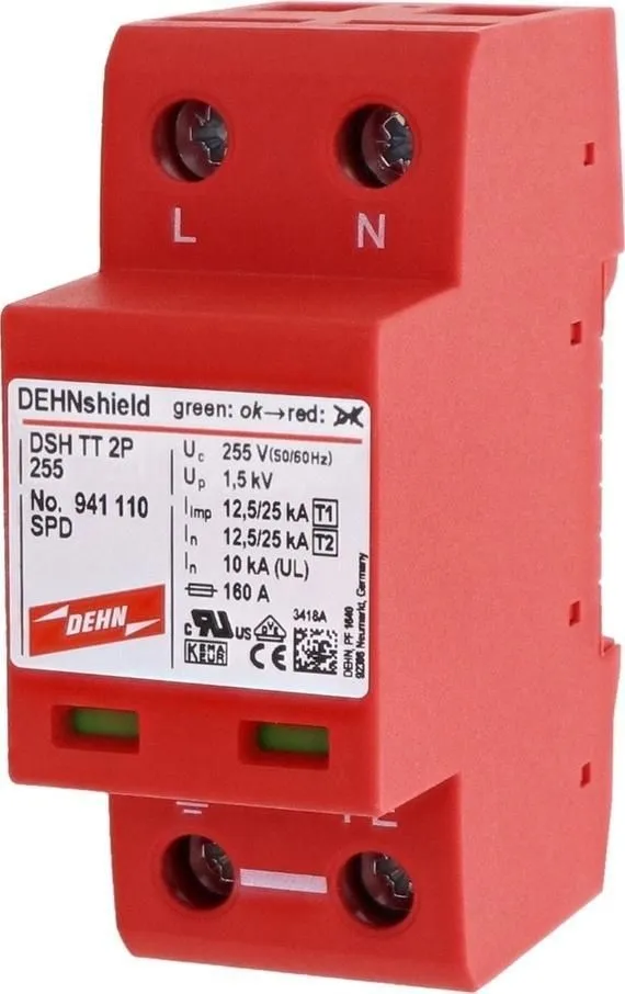 Scaricatore Combinato Per Reti Monofase Tt 2p 255 Dehn 941110
