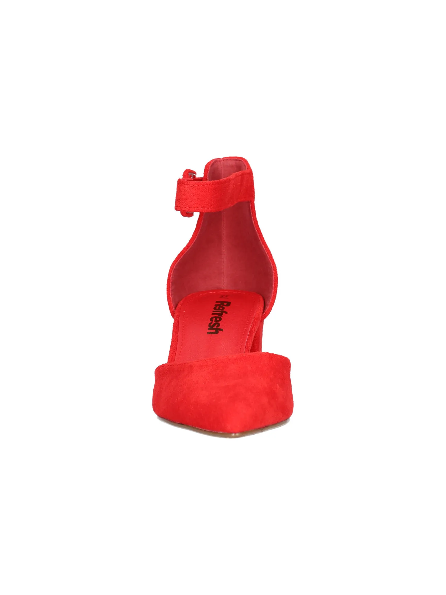 Scarpa con tacco Refresh Vegan da donna rosso