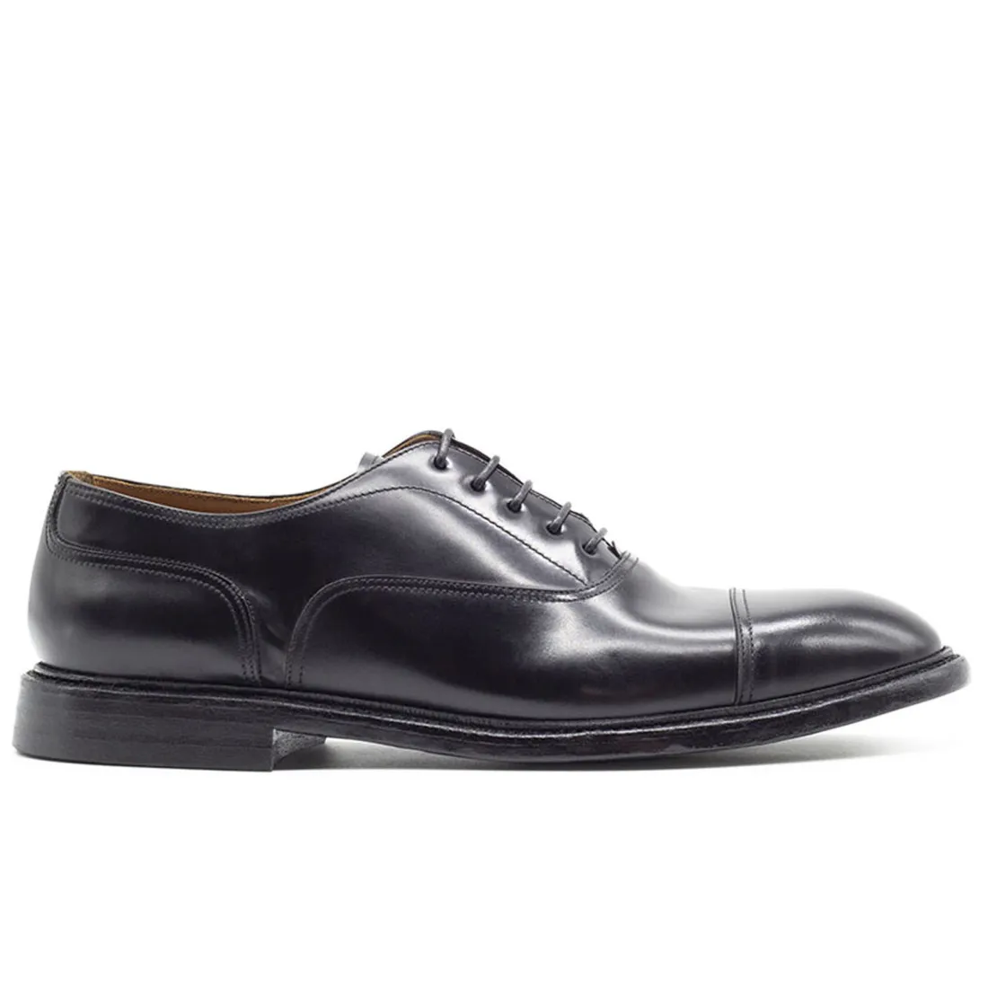 Scarpa stringata oxford Green George in pelle spazzolata nera
