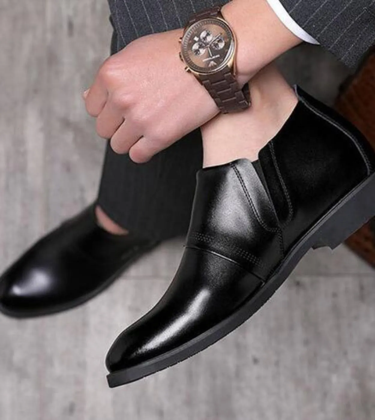 Scarpe casual da uomo daffari Aumento interno 6 cm più alte Oxford quotidiane per uomo Tacchi da uomo stile britannico Four Sea