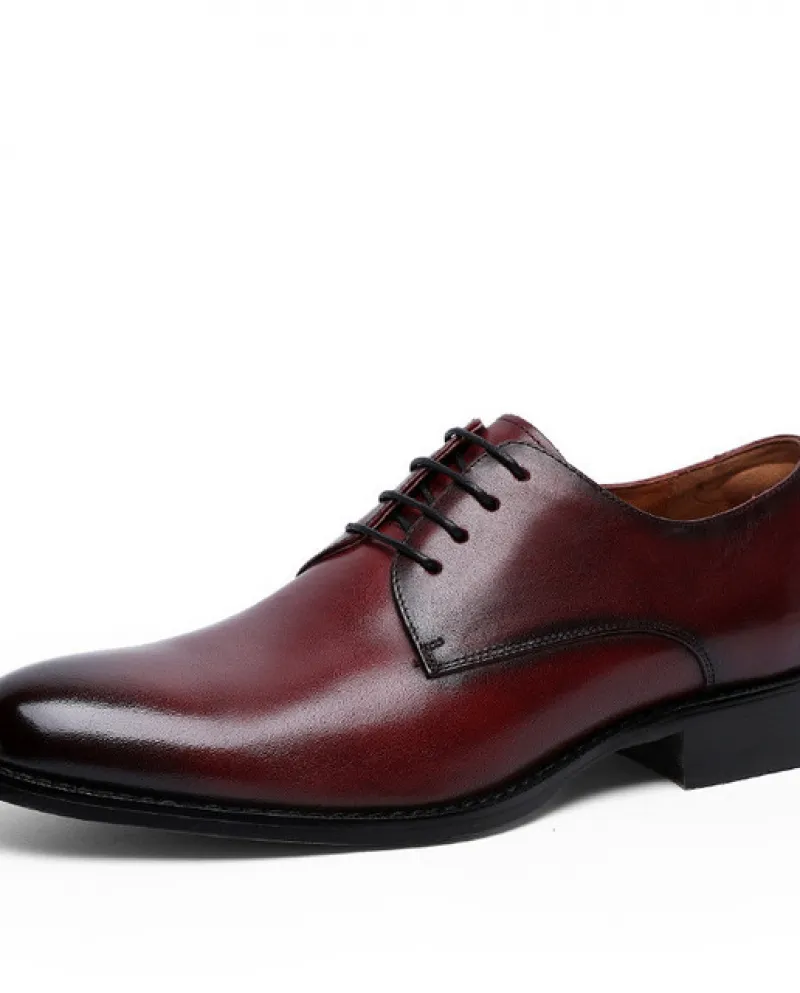 Scarpe eleganti da uomo in vera pelle di marca di lusso Scarpe da sposa rosse in stile britannico per uomo Scarpe da lavoro masc