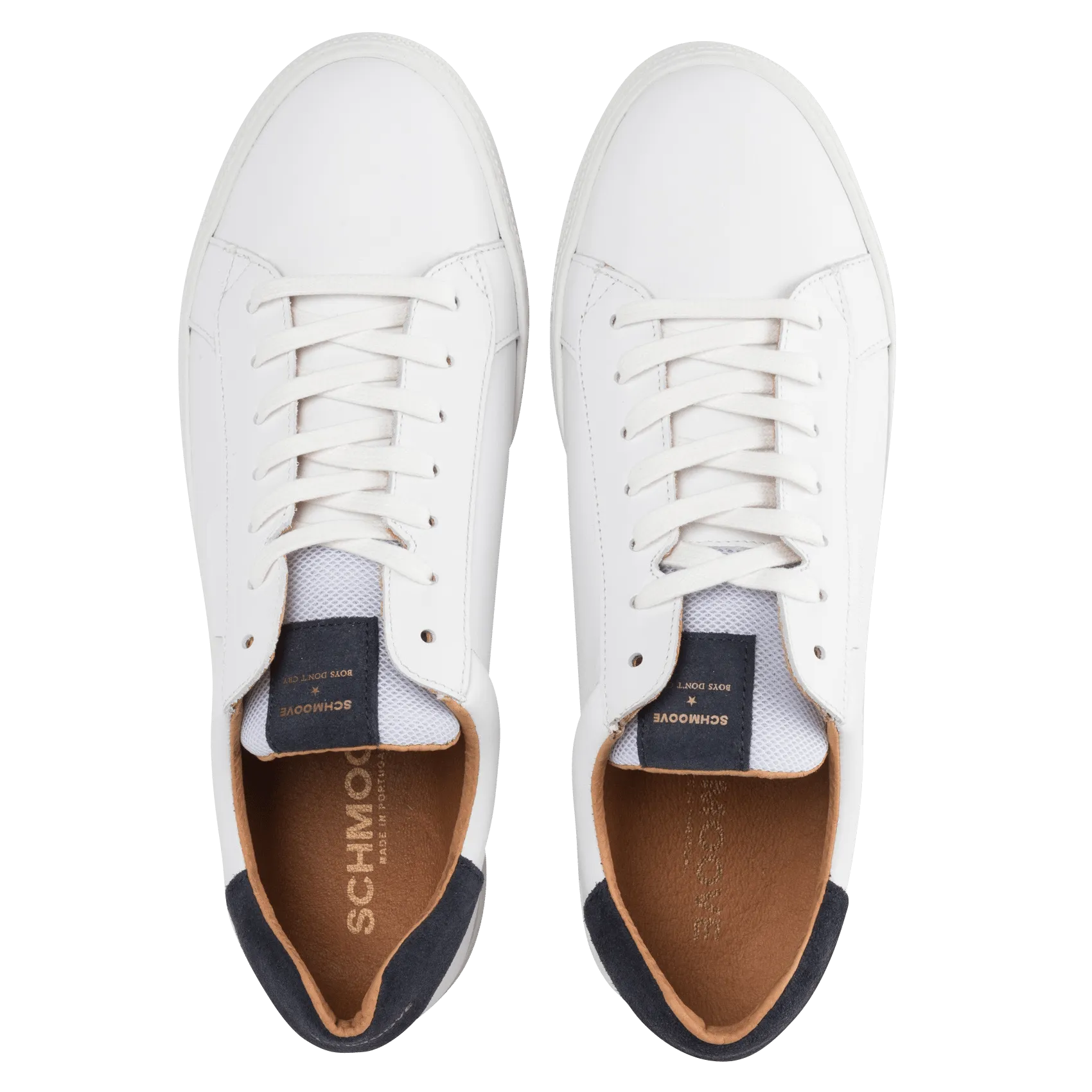  SCHMOOVE   SPARK CLAY - Sneakers basse in pelle | Bianco