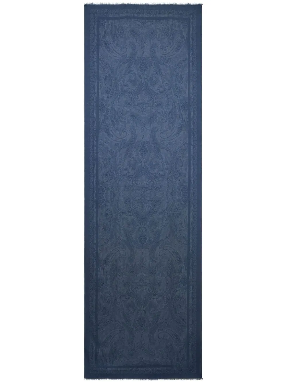 Sciarpa blu stampa paisley