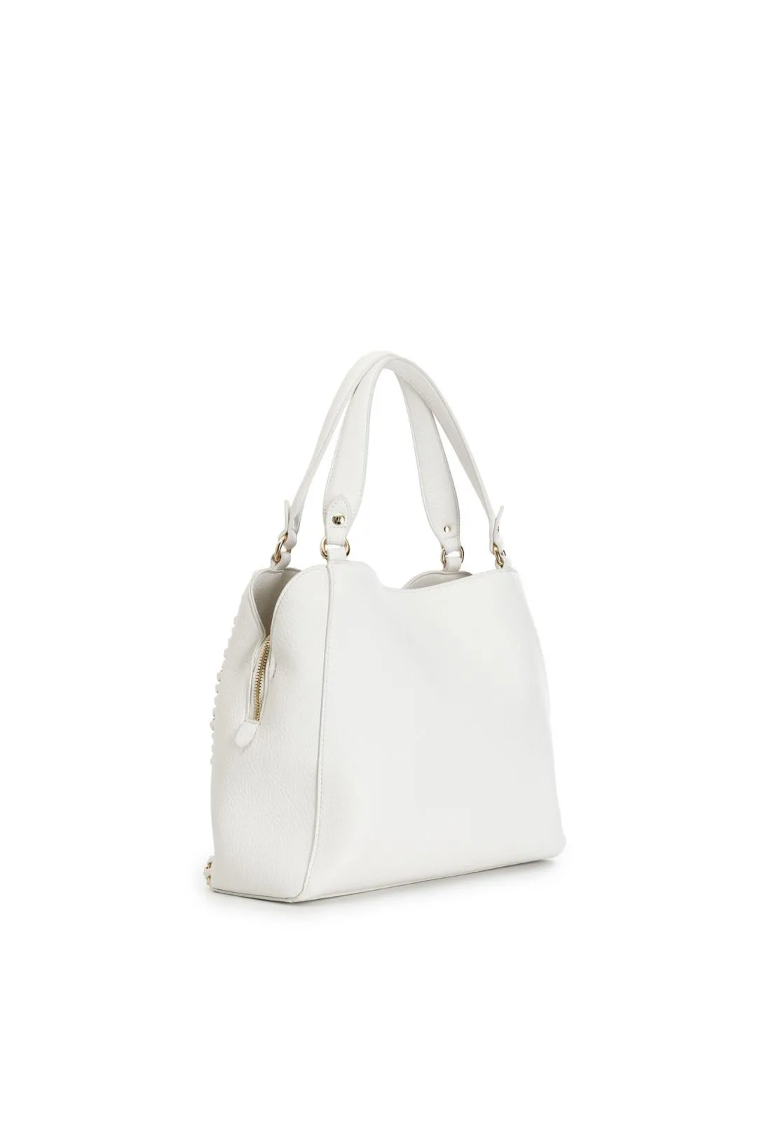 shopping con catena ed infilatura bianco