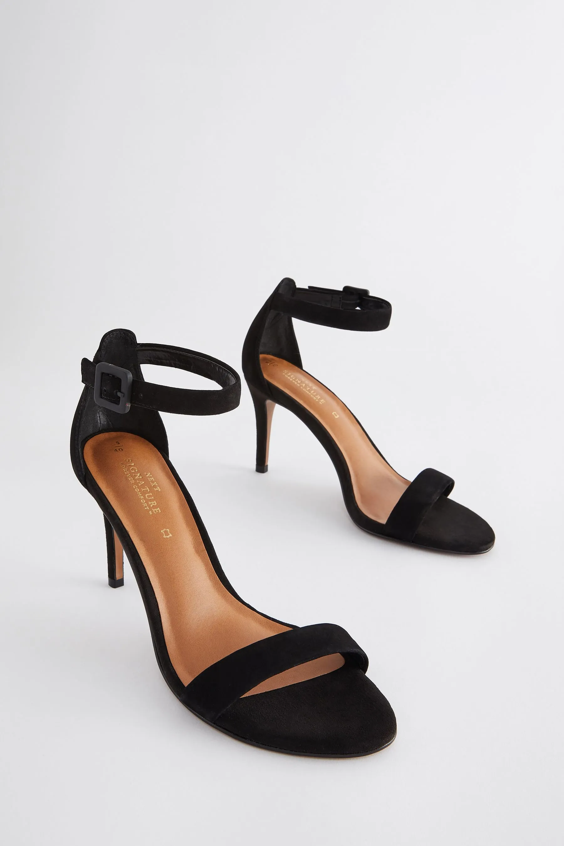 Signature - Sandali in pelle con tacco medio