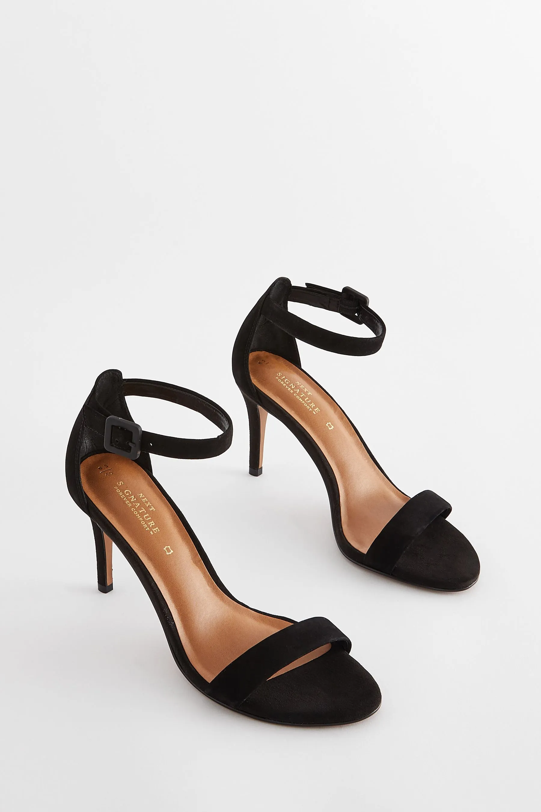 Signature - Sandali in pelle con tacco medio