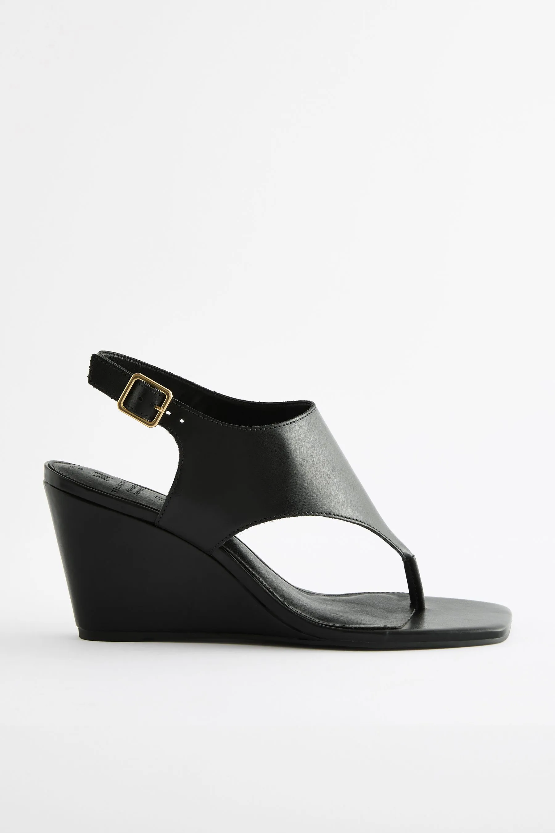 Signature - Zeppe infradito in pelle