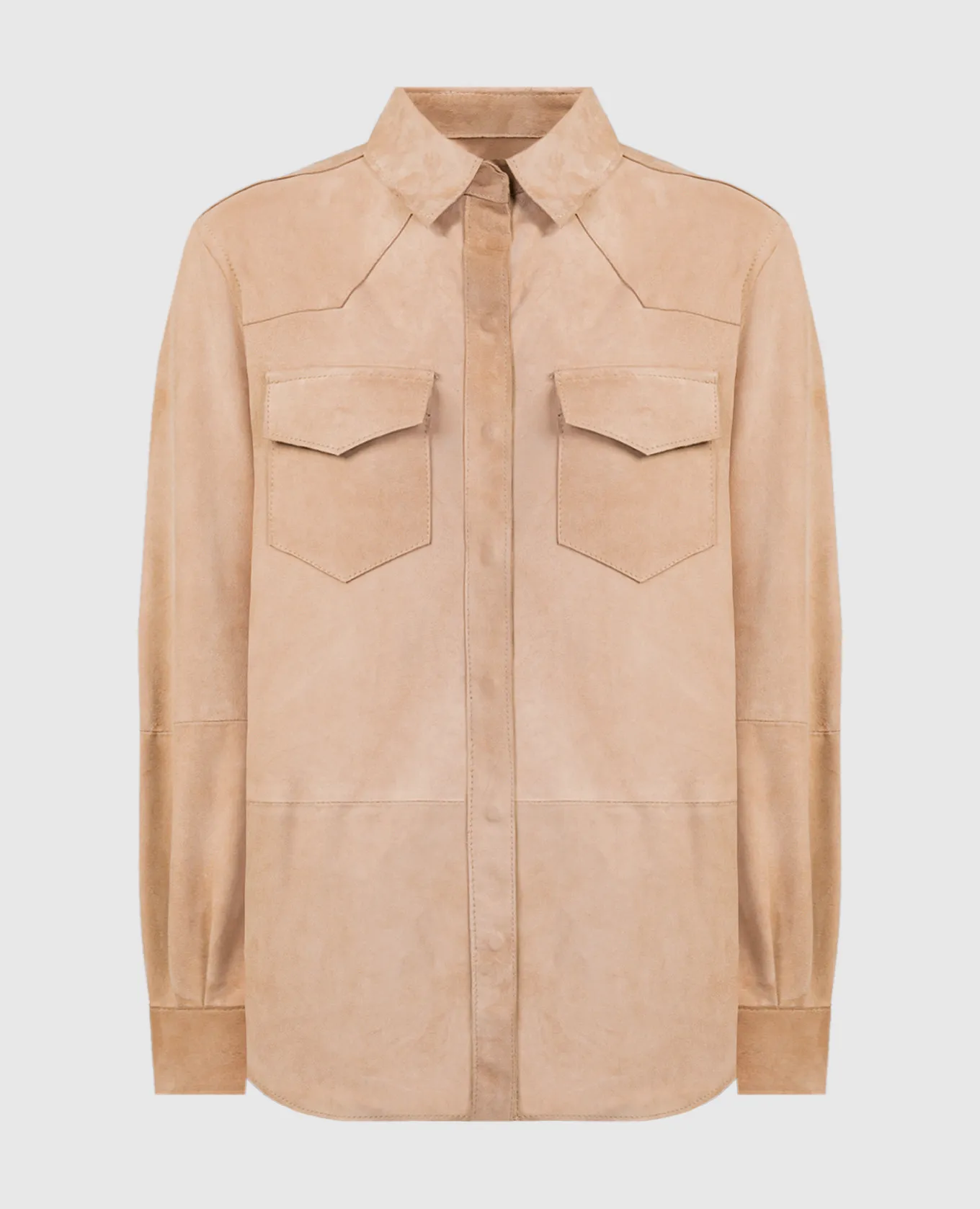 Simonetta Ravizza Camicia PAPRIKA in camoscio beige PAPRIKA